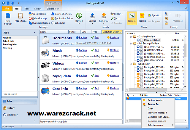 BackUp4All Professional 5 Software Serial Key Free Download