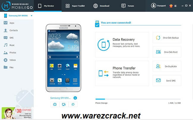 Wondershare MobileGo 2016 Crack Full Version Free Download