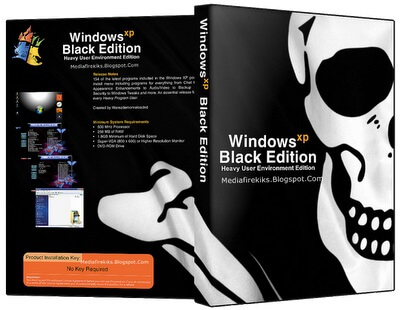 Windows XP Black Edition SP3 ISO 2016 (64 + 32Bit) Free Download