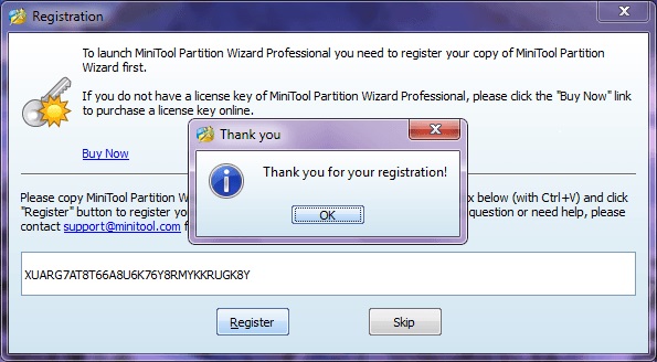 MiniTool Partition Wizard Professional 9.1 License Key