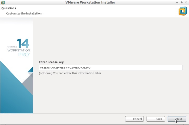 VMware Workstation Pro 14 Activation Code