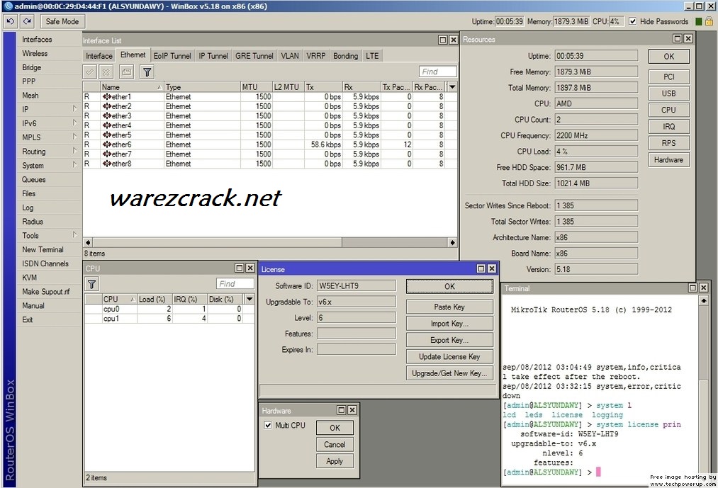 MikroTik RouterOS v6 Full Crack Keygen Free Download