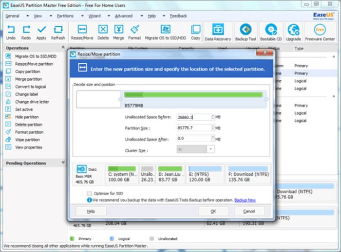EaseUS Partition Master 10.8 License Key Free Download