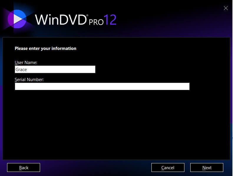 WinDVD Pro 12 Serial Number