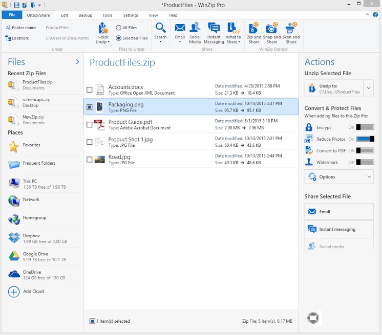 winzip for mac 10.5